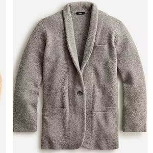 J. Crew Cocoon Sweater Blazer Cardigan Heather Graphite